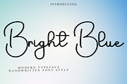 Bright Blue, a Handwritten Font by FreshTypeINK (Thumbnail 1 of 8)
