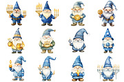 Gnome Hanukkah Clipart, an Illustration by Design Market (Thumbnail 3 of 3)