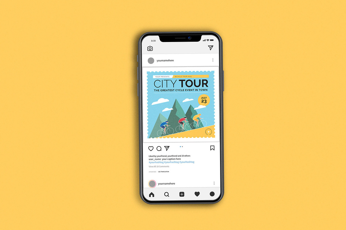 Bicycle City Tour, a Flyer Template by Me55enjah Design (Photo 3 of 4)