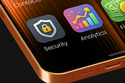 Phone App Icon Mockup, an iPhone Mockup by Bartama Graphic (Thumbnail 4 of 5)