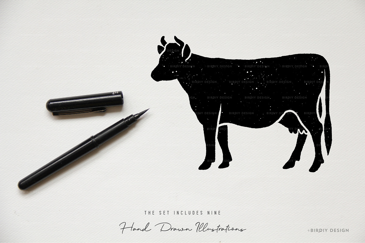 Meal Choice Icons - Vintage Texture, an Icon by BirDIY Design (Photo 3 of 9)