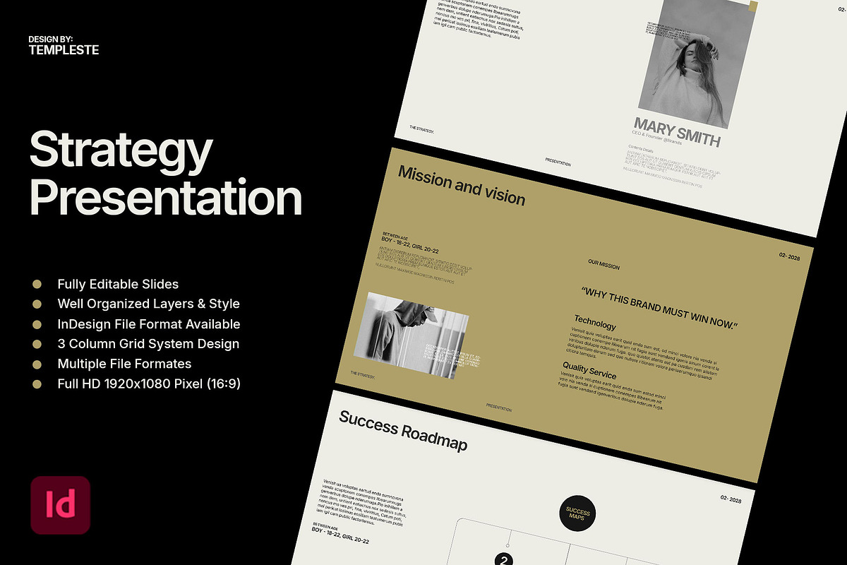 Brand Strategy Presentation Template, a Presentation Template by Templeste (Photo 2 of 4)