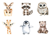 Baby Animal Nursery Clipart PNG, an Illustration by SinaCreation (Thumbnail 3 of 5)