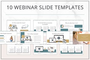 ECourse & Webinar Bundle PPT Canva