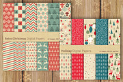 60% OFF-114 Christmas Digital Papers, a Texture Graphic by Chus Moreno Studio (Thumbnail 5 of 6)