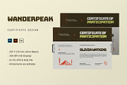 Wanderpeak - Certificate, a Card Template by StreaksideStd (Thumbnail 1 of 3)