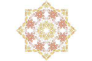 Oriental Abstract Vector Pattern, a Decorative Illustration by FineArtStudio