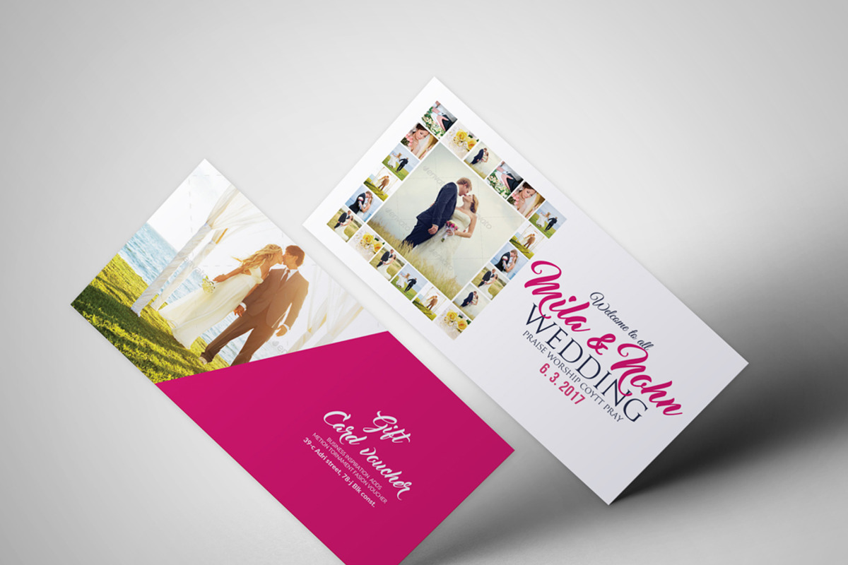 Wedding Gift Voucher Template, a Card Template by Business Flyers