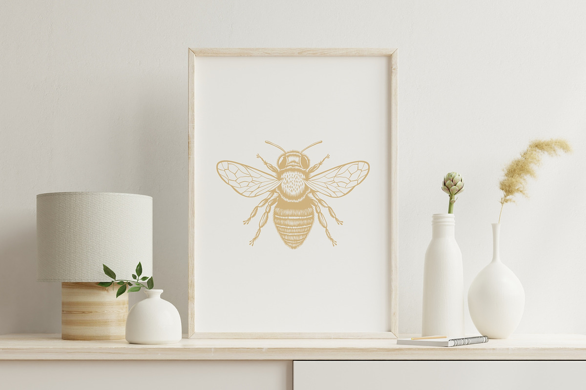 Honey Bee SVG Clipart for Stickers, an Animal Illustration by VectorPanther (Photo 2 of 7)