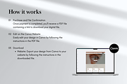 Lash Tech Website Template Canva, a Landing Page Template by batang (Thumbnail 5 of 5)