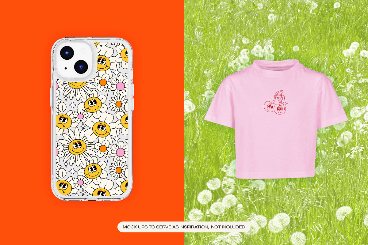 Touch Grass - Funky Nature Graphics, a Graphic by Lucy Jenn (Photo 8 of 11)