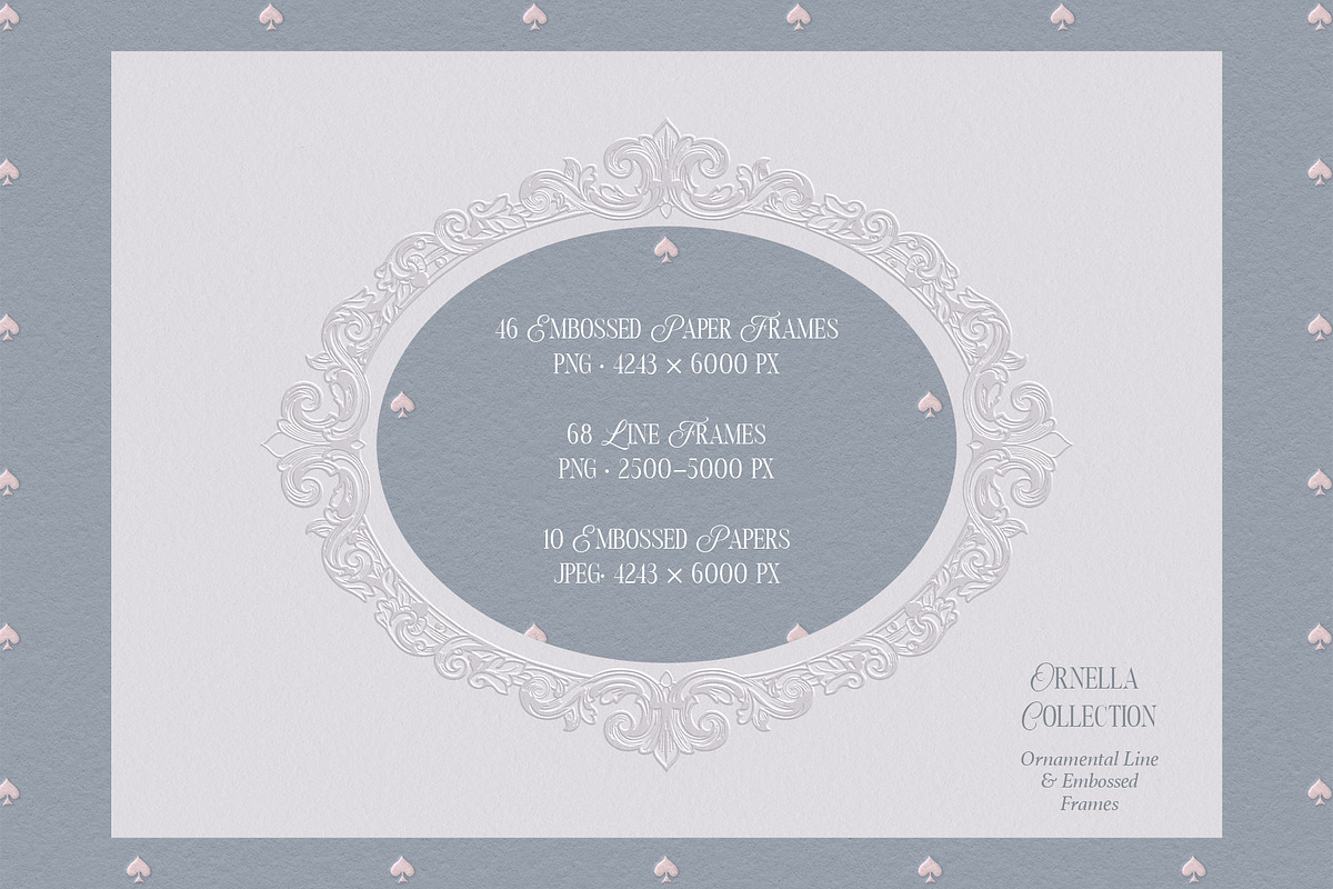 Ornella Ornamental & Embossed Frames, an Object Graphic by alonahaidash (Photo 7 of 19)