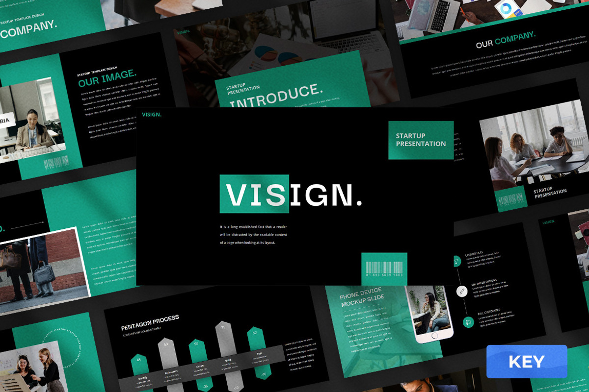 Visign Keynote Presentation, a Presentation Template by slidenotion (Photo 1 of 11)