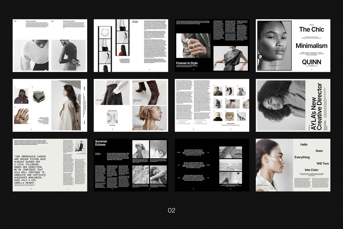 QUINN / Portfolio Magazine Template, a Brochure Template by Studio Dara (Photo 17 of 18)