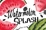 Watermelon Splash, a Texture Illustration by Maria Zebroff (Thumbnail 1 of 3)