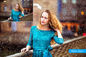 Real Snow Effect Photoshop Actions