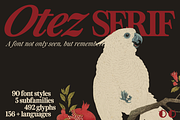 ZT Otez Retro Serif - 90 fonts, a Serif Font by zelow type (Thumbnail 1 of 15)