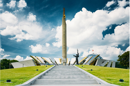 Monument Near Building Belorussian, an Architecture Photo by Our Amazing World