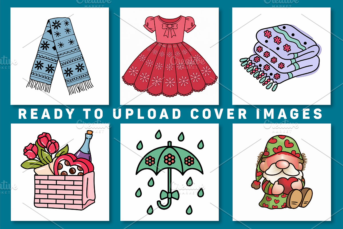 Cute Groovy Coloring Book Vol- 01, a Decorative Illustration by Coco Bloom (Photo 2 of 4)