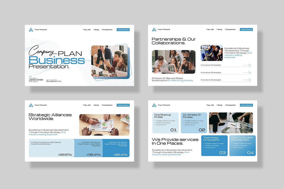 Company Business Plan Presentation, a Presentation Template by evgenystudio (Photo 5 of 8)