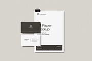 A4 Paper & Business Card Mockup, an Advertising Mockup by swsi-studio (Thumbnail 4 of 5)