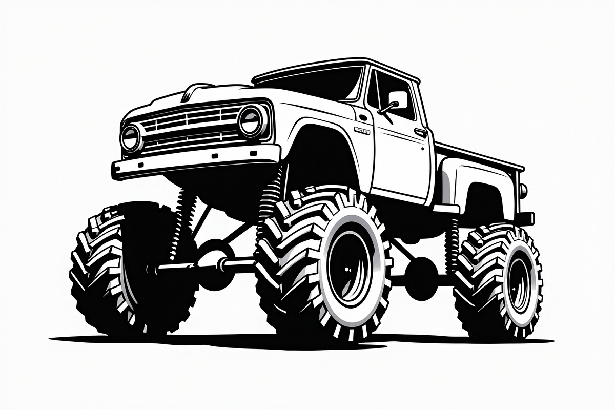 Offroad Truck Silhouette Pack, an Illustration by BIPLOB EXPERT (Photo 6 of 9)