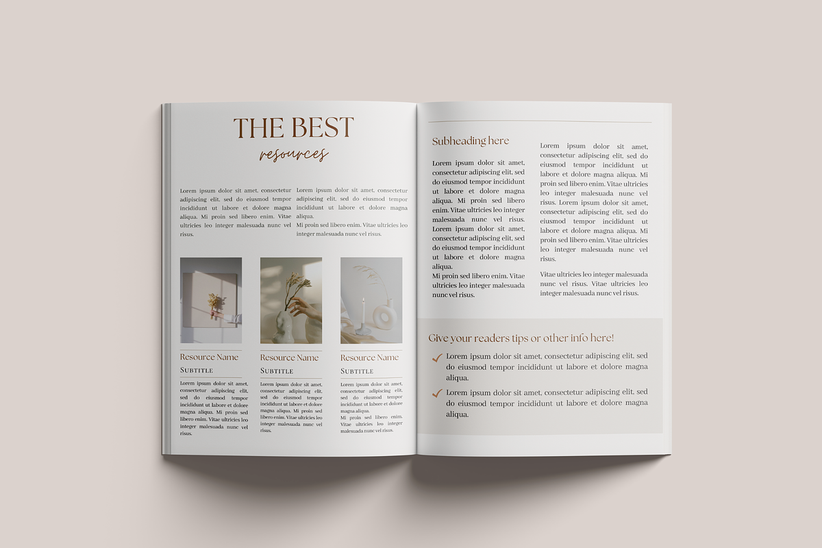 Canva E-course Ebook Template, a Magazine Template by Alloura Template Studio (Photo 5 of 9)