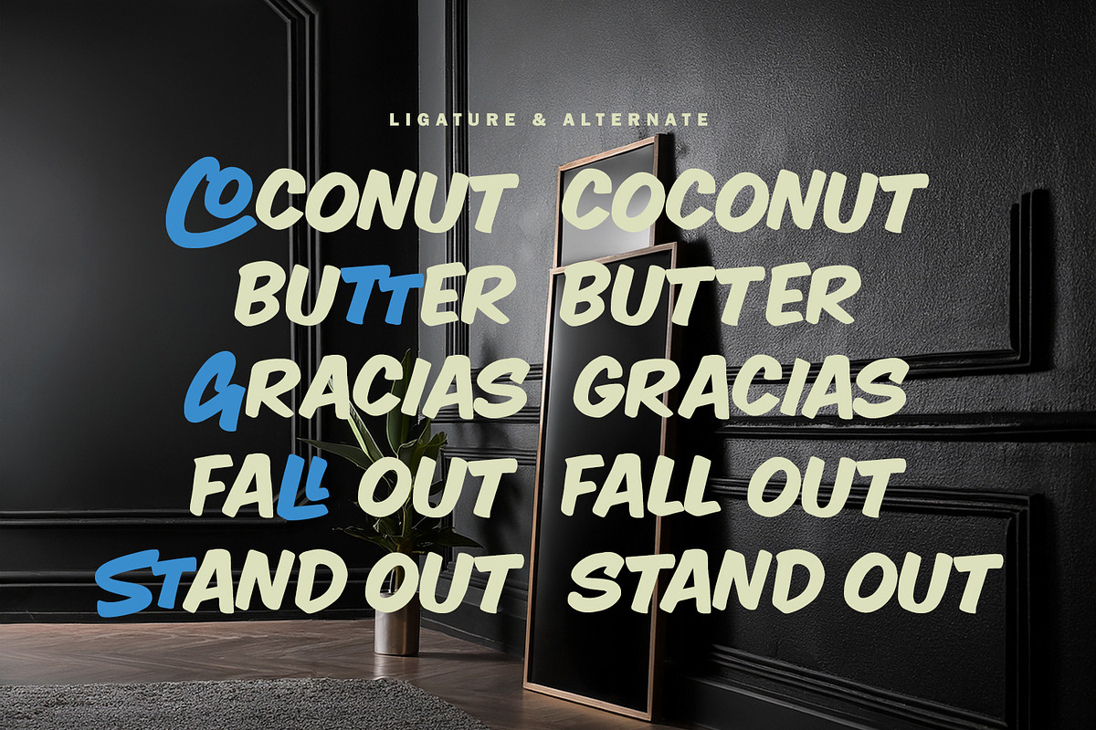 Copasty Lingers Bold Playful Brush, a Handwritten Font by Maulana Creative (Photo 5 of 7)