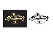 Merry Christmas Logo Template, a Poster Template by Anna's Lettering (Thumbnail 3 of 6)