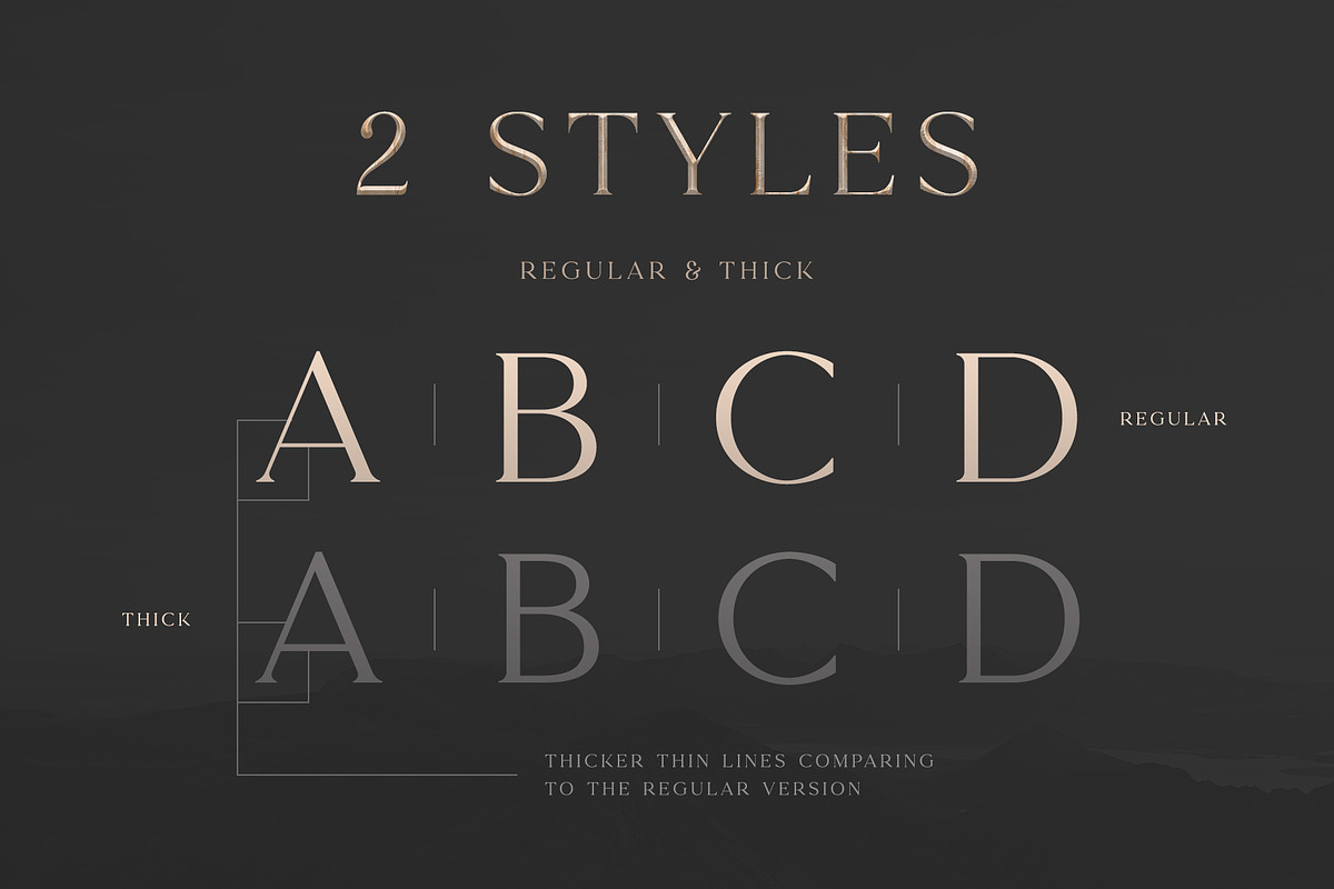 Klausen - Stylish All Caps Serif, a Serif Font by AlienValley (Photo 2 of 9)