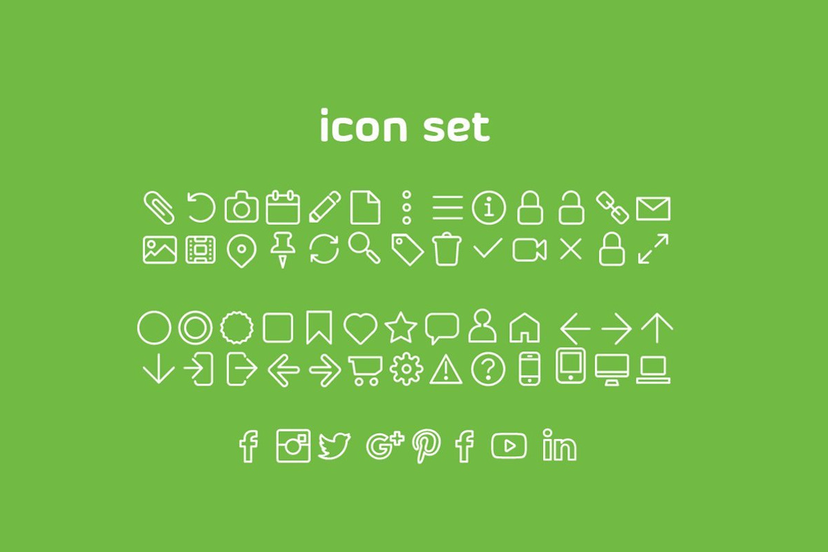 Byom - 4 fonts + 1 icons set preview 6