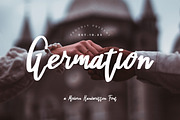Germation - Script Handwritten Font, a Script Font by Samtiv Studio (Thumbnail 1 of 7)