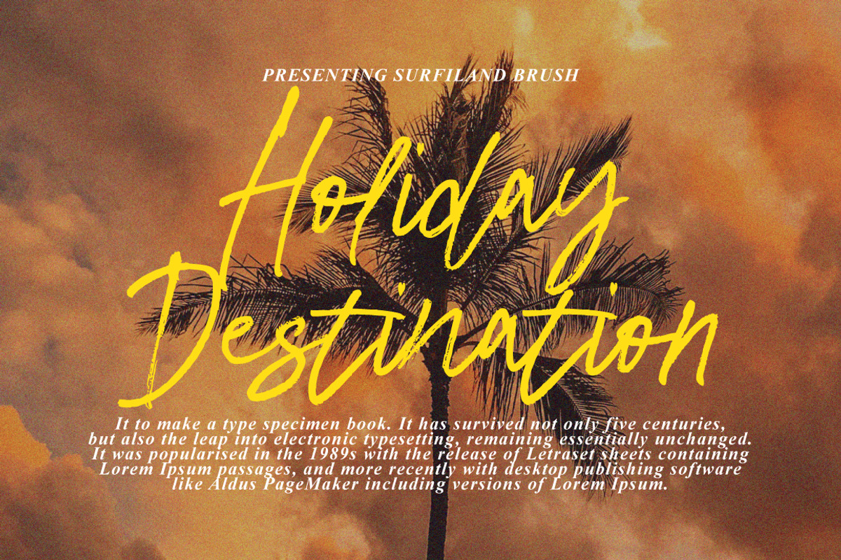 Surfiland - Handwritten Brush, a Handwritten Font by tebaltipislab (Photo 6 of 10)