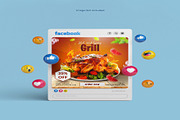 social media food ads, a Background Graphic by MST.SaiyedaKashishUlAmbeya (Thumbnail 1 of 2)