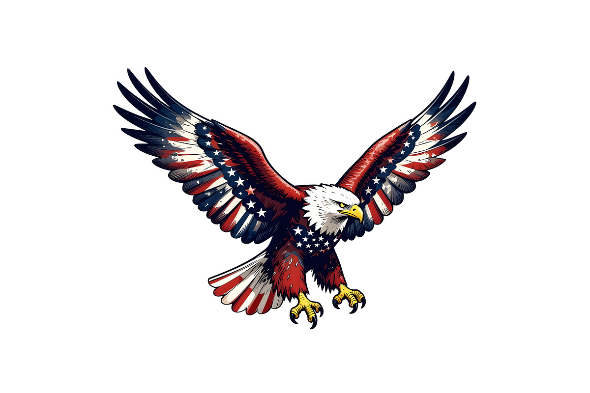 USA Eagle, an Animal Illustration by Sharon Schwalbe (Photo 2 of 5)