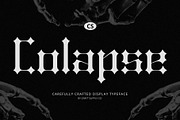 CS Colapse – Gothic Font, a Sans Serif Font by Craft Supply Co. (Thumbnail 1 of 8)