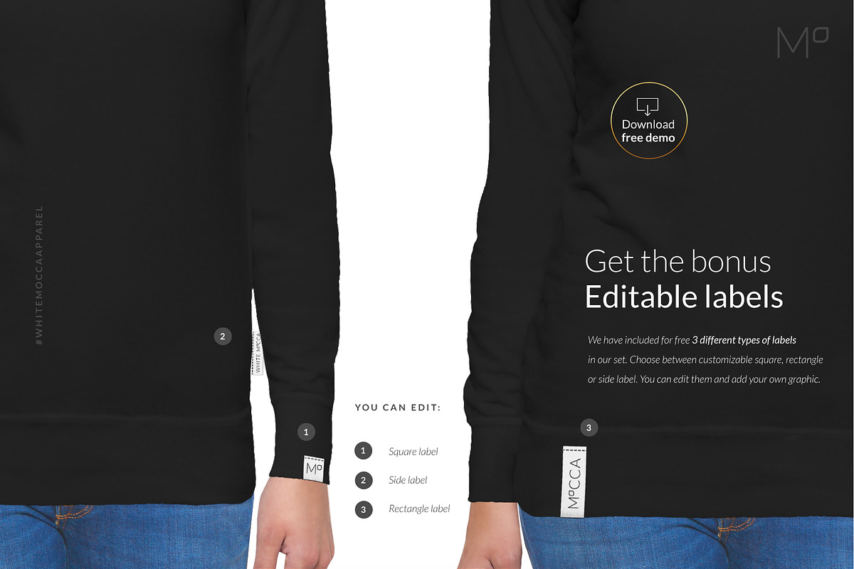 Women Raglan Mock-ups Set DEMO, a Books & Magazine Mockup by Apparel_Mockups (Photo 3 of 24)