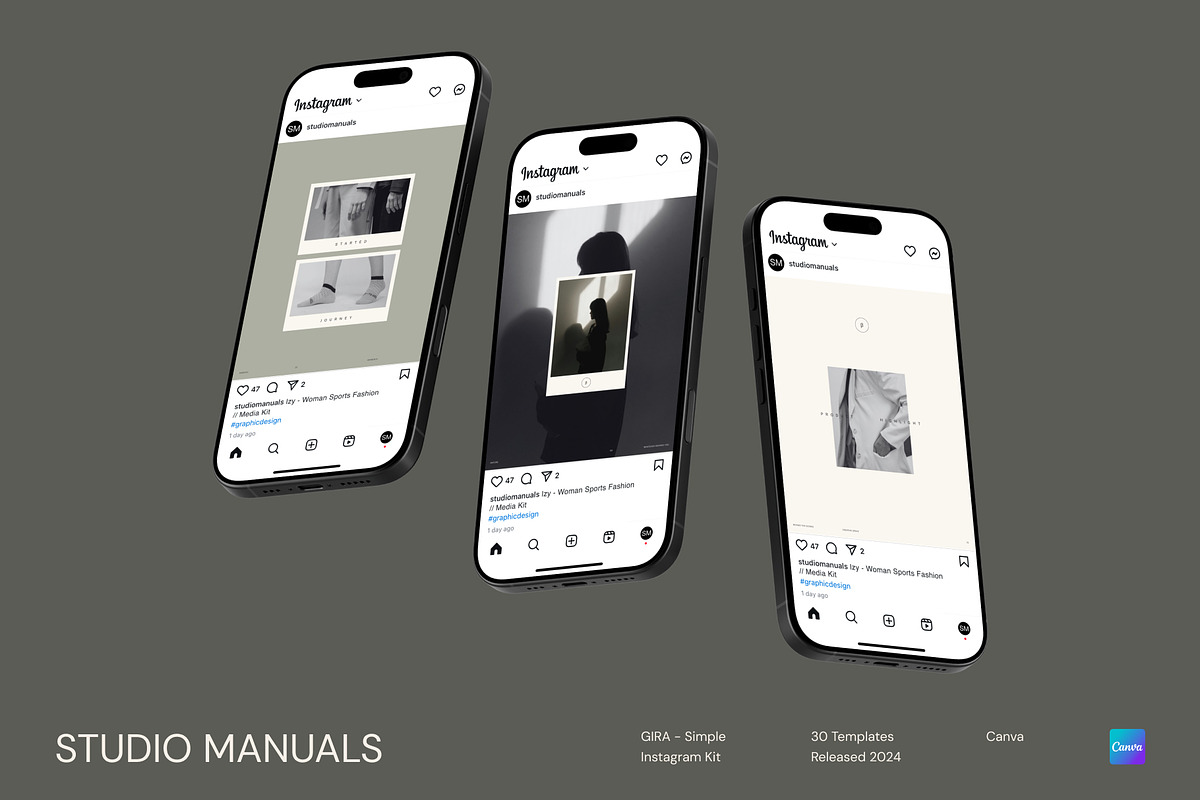 GIRA – Simple Instagram Kit, a Social Media Template by Studio Manuals (Photo 3 of 8)