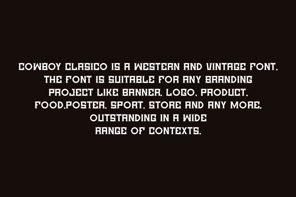 Cowboy Clasico - Western & Vintage, a Sans Serif Font by QR Design Studio (Photo 5 of 7)