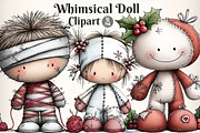 Whimsical Dolls Clipart Bundle, an Illustration by Dream Creation (Thumbnail 1 of 7)