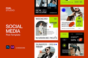 Trendy Fashion Brand Social Media, a Social Media Template by FDR Studio