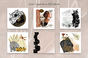 Abstract Japandi Collage creator kit, an Object Graphic by KomannaArt (Thumbnail 4 of 19)