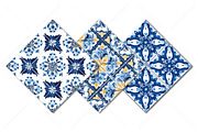 Morocco Blue and White Patterns, a Pattern Graphic by Canvas Craft (Thumbnail 9 of 9)