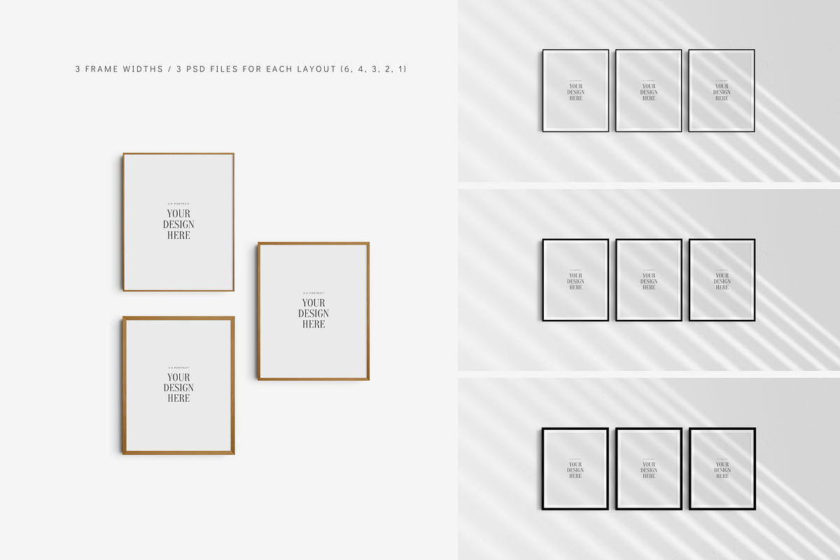 Frame Mockup BUNDLE 4:5 Portrait, a Product Mockup by DESIGN BY nube (Photo 3 of 15)
