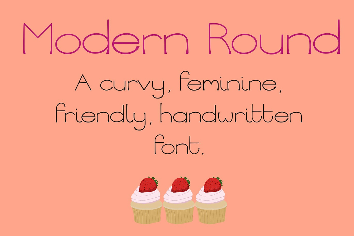 Modern Round display font, a Serif Font by Charlotte Breedon Design (Photo 1 of 5)