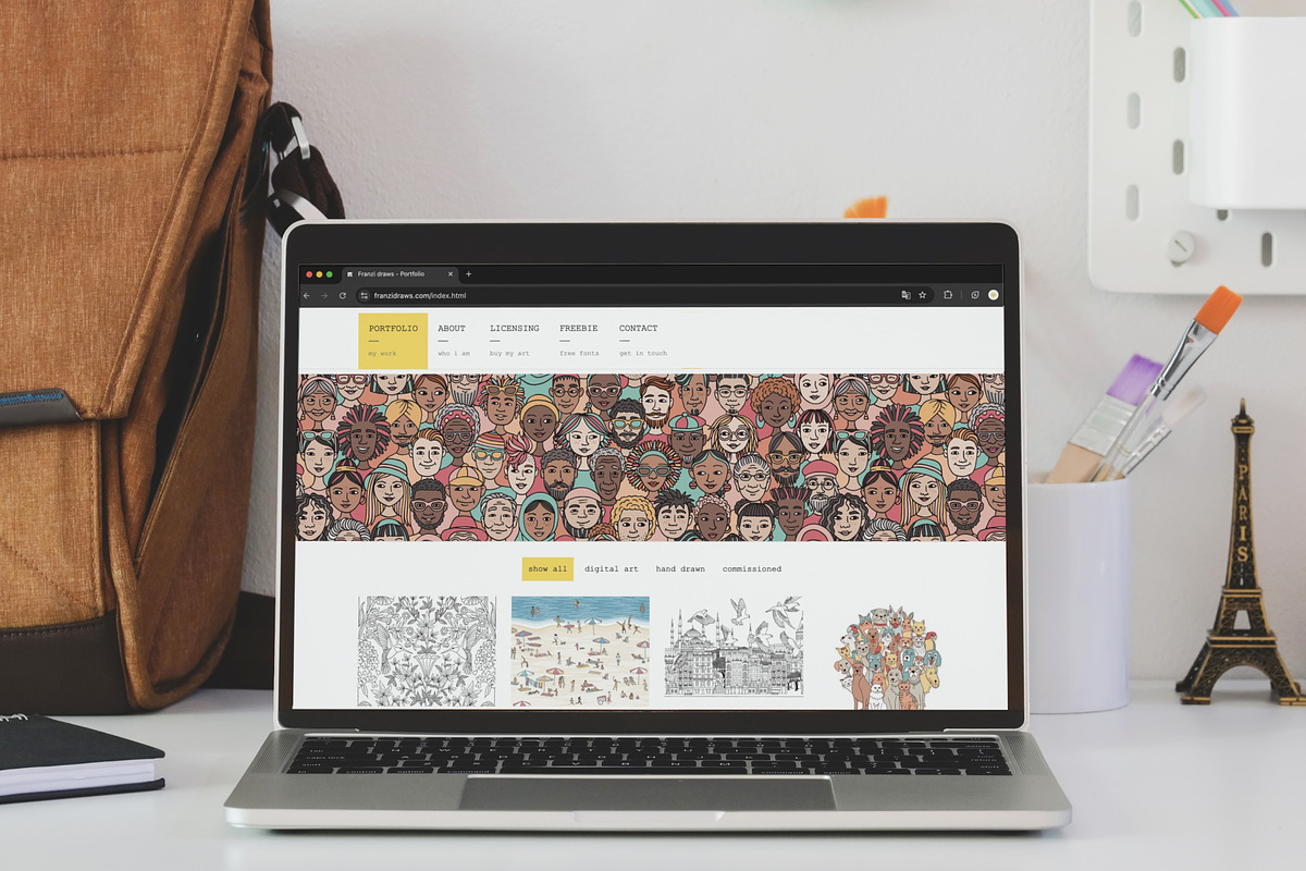 Diverse Doodle Faces – Font & Back, a Person Illustration by Franzi draws (Photo 6 of 6)