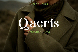 Qaeris Minimal Luxury Serif Typeface