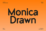 CS Monica Drawn, a Sans Serif Font by Craft Supply Co. (Thumbnail 1 of 8)