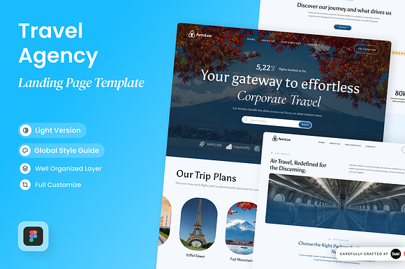 AeroLux - Travel Agency Landing Page preview 5
