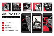 VELOCITY - HI-SPEED IG KIT, a Social Media Template by GOAT Design Co. (Thumbnail 1 of 10)